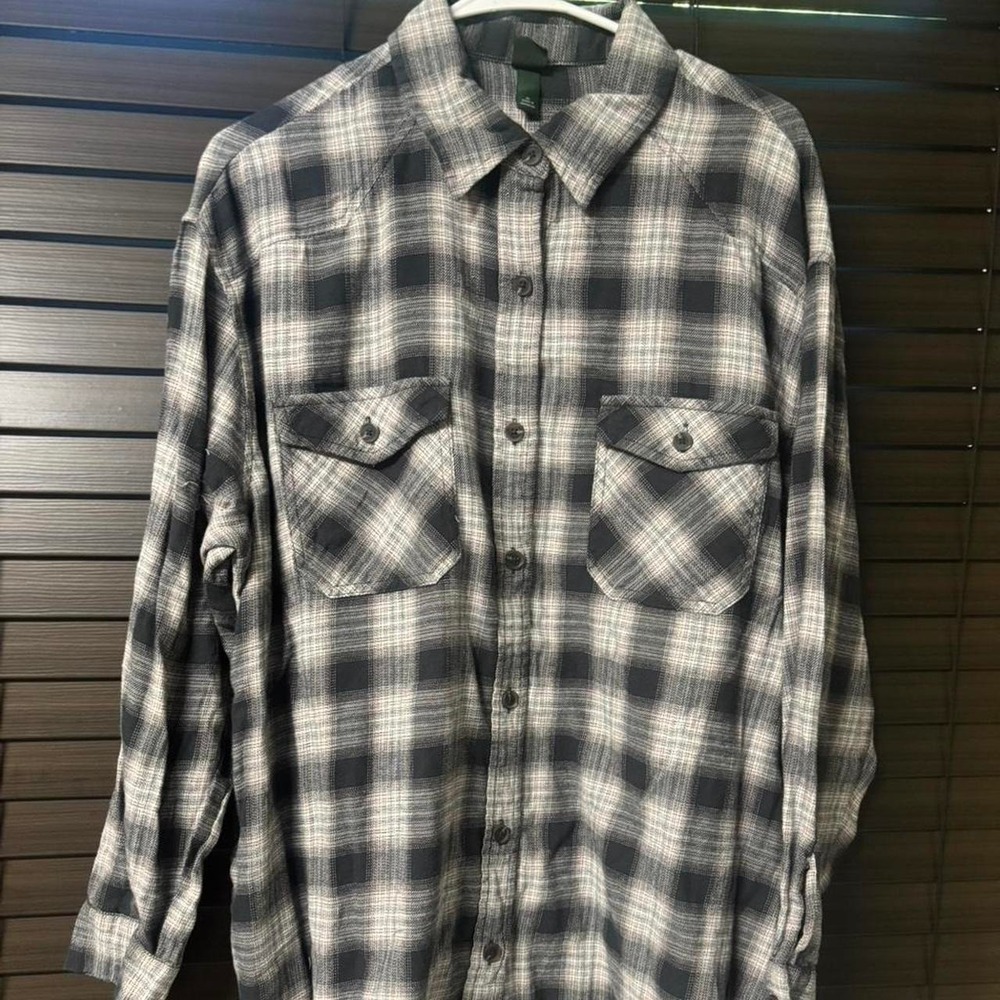 Wild Fable Women's XL Plaid Flannel Button-Up Shirt Long Sleeve with Pockets NWT